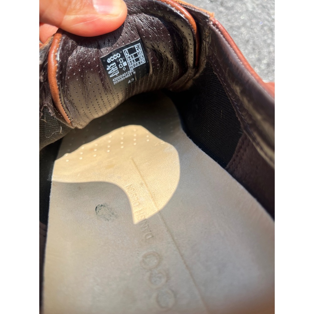 ECCO Soft 7 Mens Brown Leather Low Top Sneakers Size 43 US 9-9.5 - Picture 7 of 7